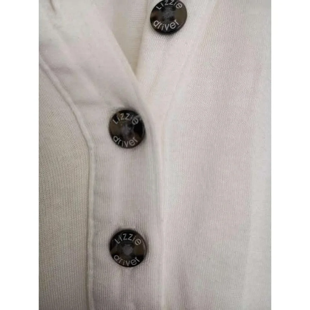 Lizzie‎ Driver Ivory Micromodal Golf Polo Shirt S USA Made Luxe Basic $110